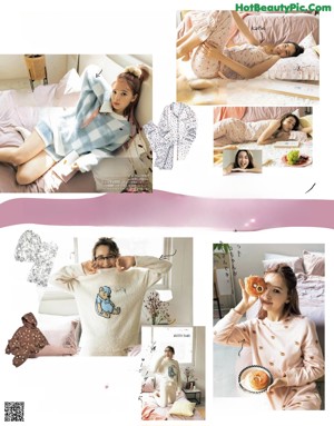 A magazine with a picture of a woman in a white dress.